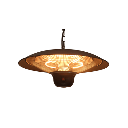 Hangende Terrasverwarmer met LED Verlichting 2100W – Heatix Terrasverwarmer - Tuinverwarming.com