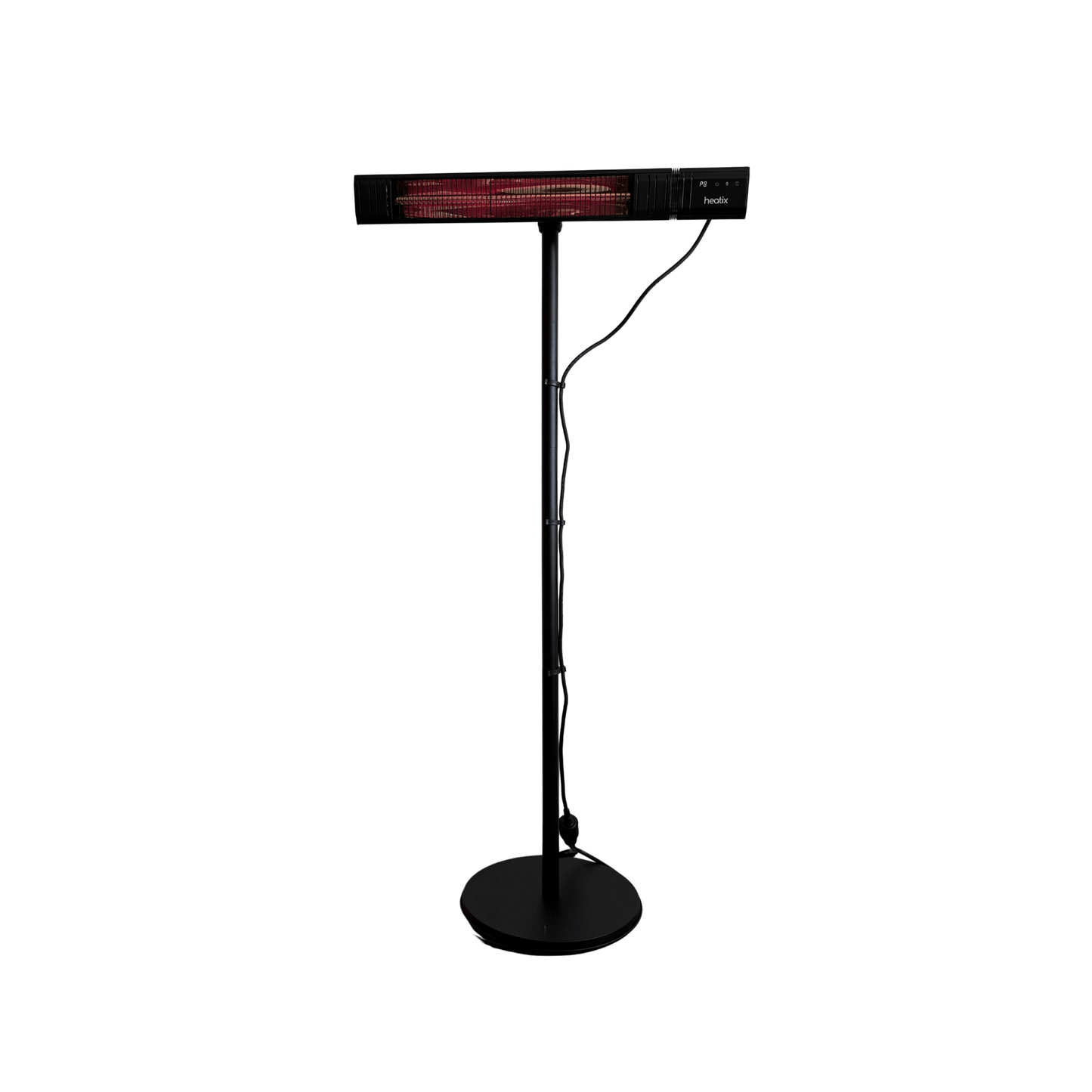 Heatix Terrasverwarmer Standaard – Verstelbare Paal Zwart (Universeel) - Tuinverwarming.com